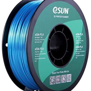eSUN Silk Filament 3D PLA Cyan 1.75mm 1kg