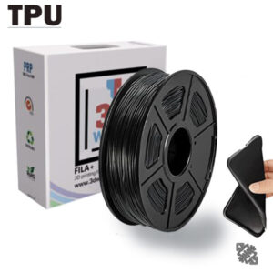 Filament 3D FILA+ Flexible TPU Noir 1.75mm 1kg