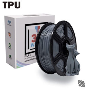 Filament 3D FILA+ Flexible TPU Gris 1.75mm 1kg