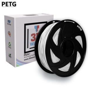 Filament 3D PETG Blanc 1.75mm 1kg